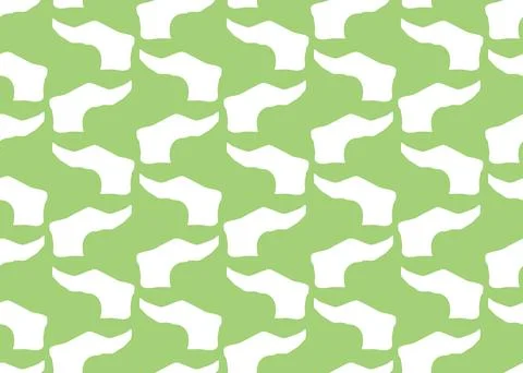 Vector texture background, seamless pattern. Hand drawn, green, white colors. Stock Illustration