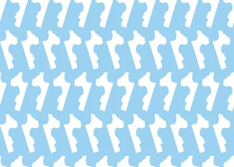 Vector texture background, seamless pattern. Hand drawn, blue, white colors. Stock Illustration