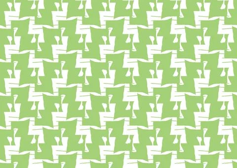 Vector texture background, seamless pattern. Hand drawn, green, white colors. Illustrazione stock
