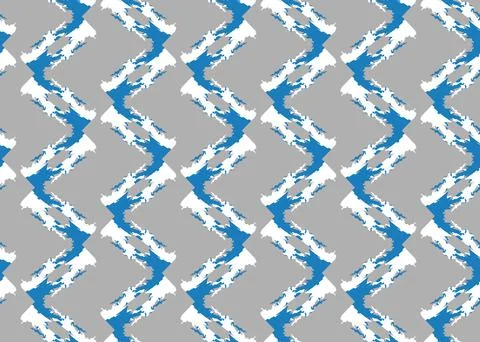 Vector texture background, seamless pattern. Hand drawn, grey, blue, white co Stock Illustration