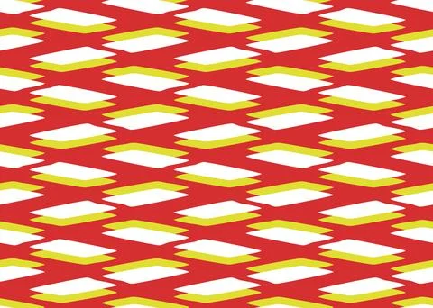 Vector texture background, seamless pattern. Hand drawn, red, yellow, white c Stock Illustration