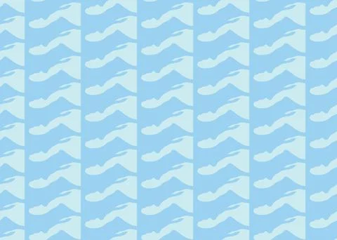 Vector texture background, seamless pattern. Hand drawn, blue colors. Stock Illustration