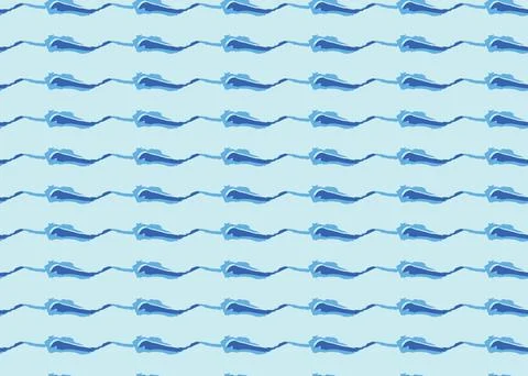 Vector texture background, seamless pattern. Hand drawn, blue colors. Illustrazione stock