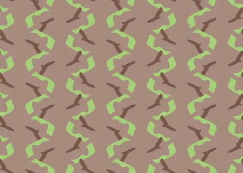 Vector texture background, seamless pattern. Hand drawn, brown, green colors. Stock Illustration
