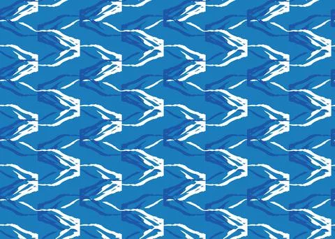 Vector texture background, seamless pattern. Hand drawn, blue, white colors. Stock Illustration