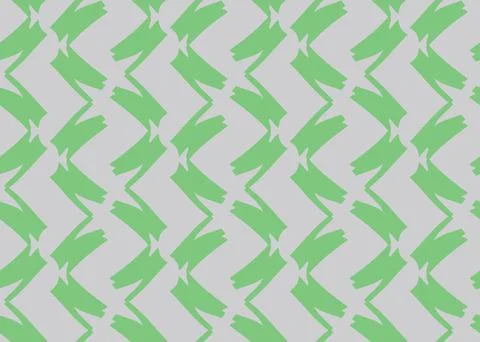 Vector texture background, seamless pattern. Hand drawn, green, grey colors. Stock Illustration