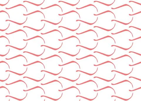 Vector texture background, seamless pattern. Hand drawn, red, white colors. Stock Illustration