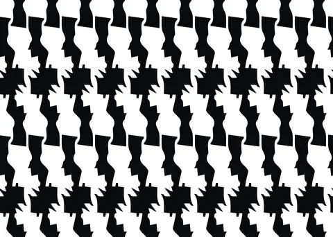 Vector texture background, seamless pattern. Hand drawn, black, white colors. Stock Illustration