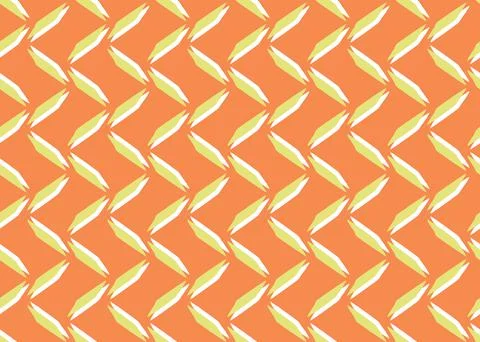 Vector texture background, seamless pattern. Hand drawn, orange, yellow, whit Stock Illustration