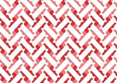Vector texture background, seamless pattern. Hand drawn, red, white colors. Illustrazione stock