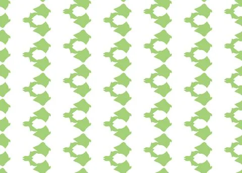 Vector texture background, seamless pattern. Hand drawn, green, white colors. Stock Illustration