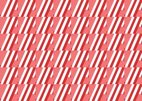 Vector texture background, seamless pattern. Hand drawn, red, white colors. Stock Illustration