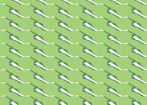 Vector texture background, seamless pattern. Hand drawn, green, white colors. Illustrazione stock