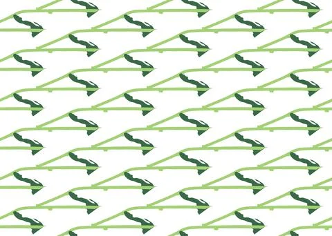 Vector texture background, seamless pattern. Hand drawn, green, white colors. Stock Illustration