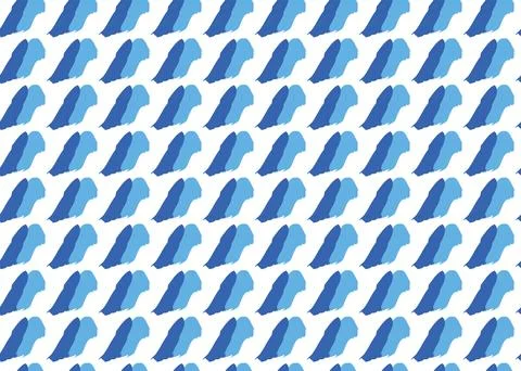 Vector texture background, seamless pattern. Hand drawn, blue, white colors. Stock Illustration