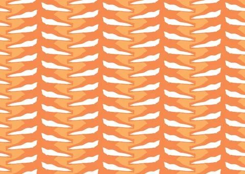 Vector texture background, seamless pattern. Hand drawn, orange, white colors Stock Illustration