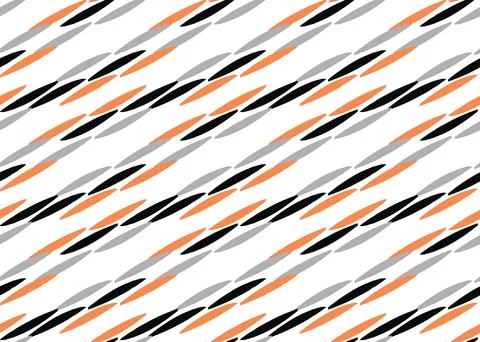 Vector texture background, seamless pattern. Hand drawn, grey, orange, black, Stock Illustration