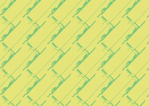 Vector texture background, seamless pattern. Hand drawn, yellow, green colors Stock Illustration