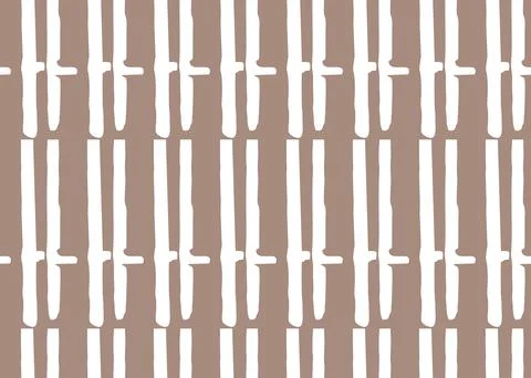 Vector texture background, seamless pattern. Hand drawn, brown, white colors. Stock Illustration