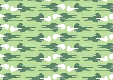 Vector texture background, seamless pattern. Hand drawn, green, white colors. Illustrazione stock