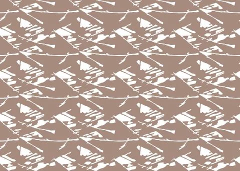 Vector texture background, seamless pattern. Hand drawn, brown, white colors. Stock Illustration