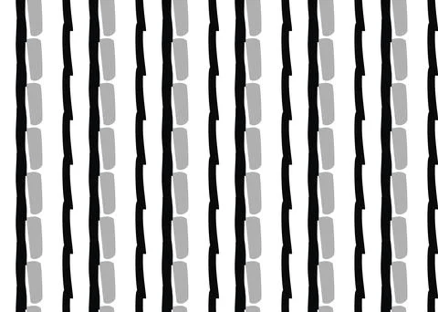 Vector texture background, seamless pattern. Hand drawn, black, grey, white c Stock Illustration