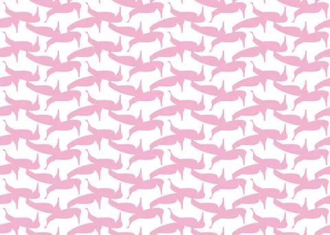 Vector texture background, seamless pattern. Hand drawn, pink, white colors. Illustrazione stock