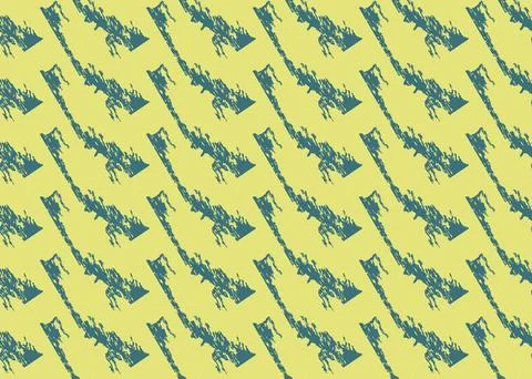 Vector texture background, seamless pattern. Hand drawn, yellow, blue colors. Stock Illustration