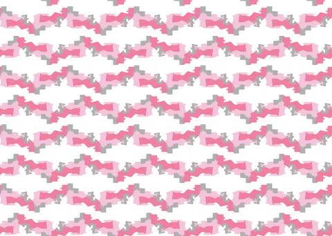 Vector texture background, seamless pattern. Hand drawn, grey, pink, white co Stock Illustration