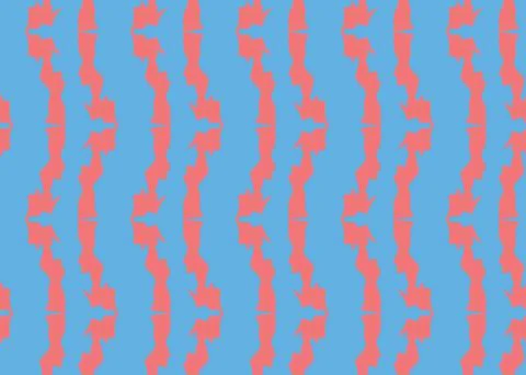 Vector texture background, seamless pattern. Hand drawn, blue, red colors. Stock Illustration