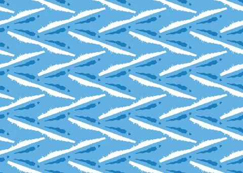 Vector texture background, seamless pattern. Hand drawn, blue, white colors. Stock Illustration