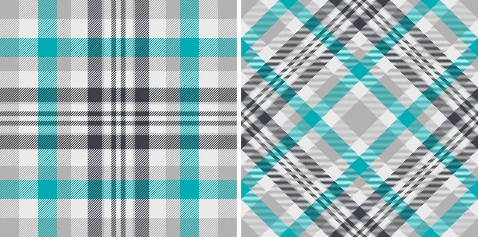 Vector texture background of seamless plaid pattern with a textile check ta.. Illustrazione stock