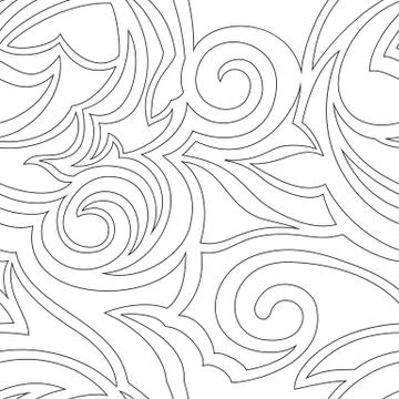 Vector texture of black color isolated on white background spirals and broken Stock Illustration