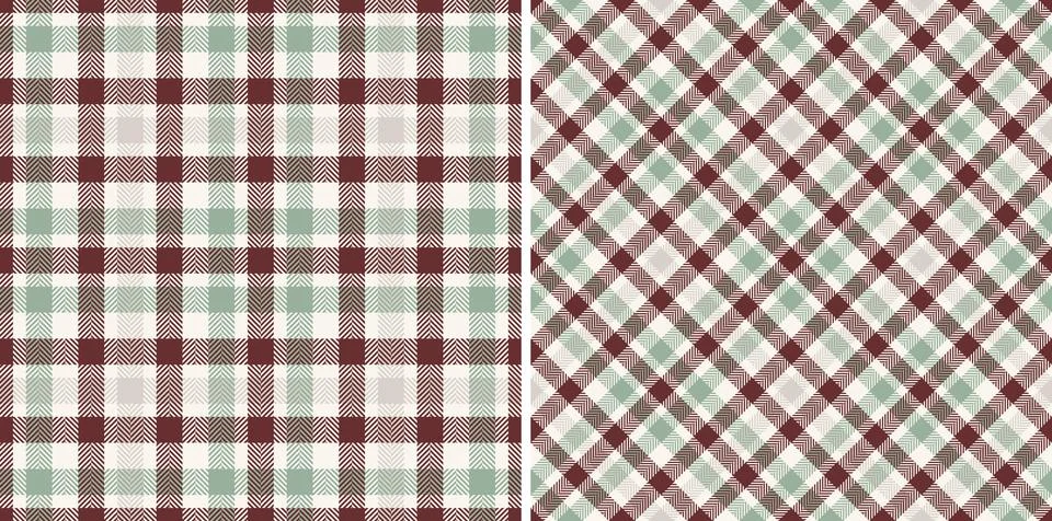 Vector texture check of tartan pattern plaid with a background fabric seaml.. Illustrazione stock