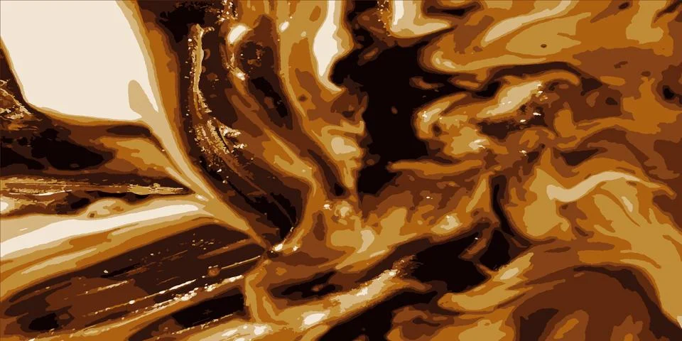 Vector texture of chocolate caramel cream. Vector illustration Stock Illustration