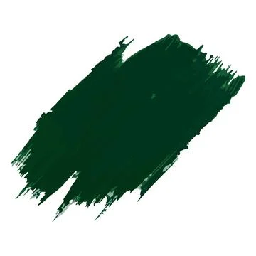 Vector texture design with acrylic paint with a green brush stroke. Artistic  Illustrazione stock