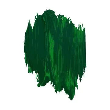 Vector texture design with acrylic paint with a green brush stroke. Artistic  Stock Illustration