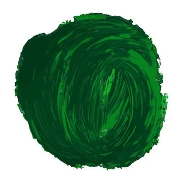 Vector texture design with acrylic paint with a green brush stroke. Artistic  Stock Illustration