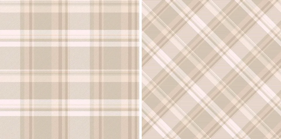 Vector texture fabric of plaid check pattern with a background textile tart.. Stock Illustration