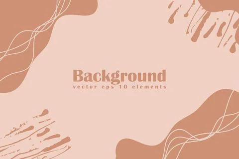 Vector Texture Nude Background Brush Elements. Beauty and Fashion Company 스톡 일러스트