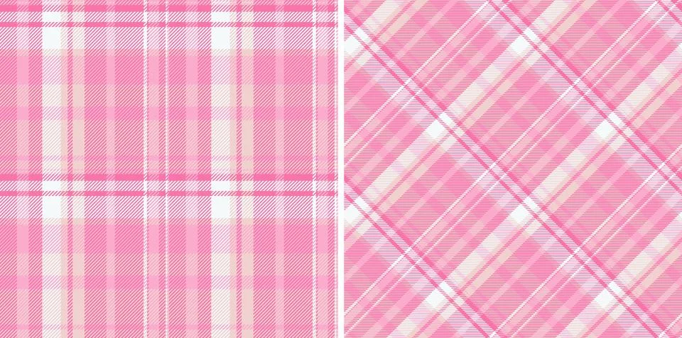 Vector texture pattern of background fabric plaid with a tartan textile che.. Stock Illustration