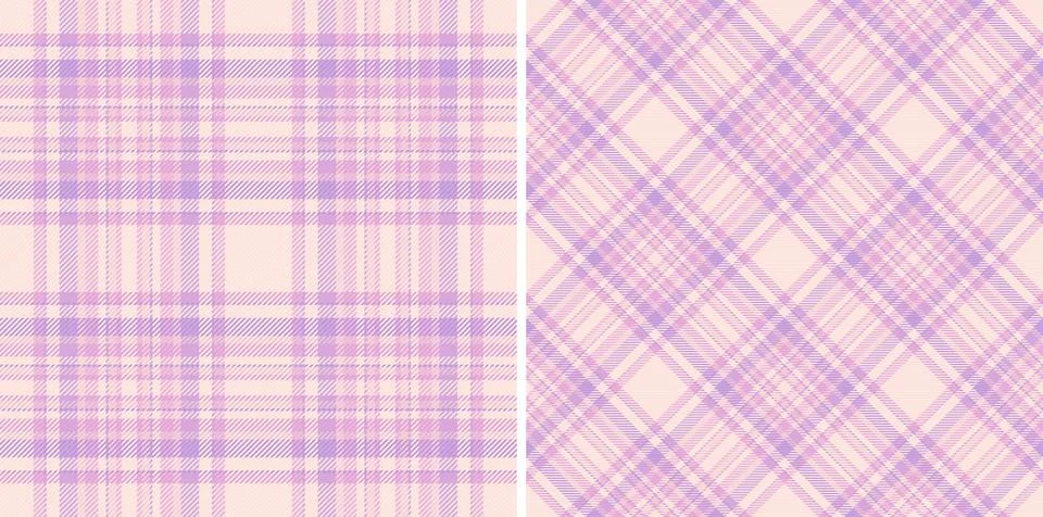 Vector texture plaid of fabric textile background with a tartan pattern che.. Stock Illustration