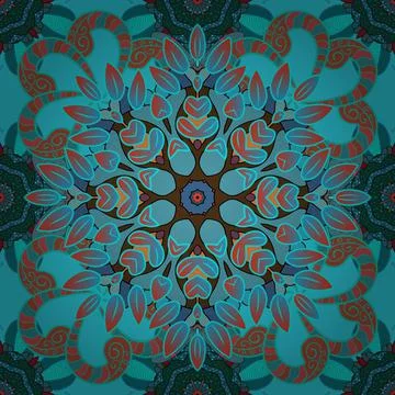 Vector texture for prints, fabric, sketchs, textile. Embroidery floral seamless Stock Illustration