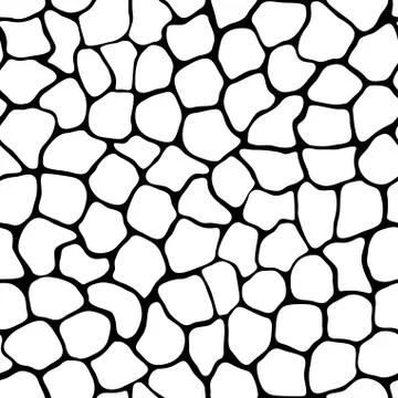 Vector texture - seamless pattern of irregular cells Stock Illustration