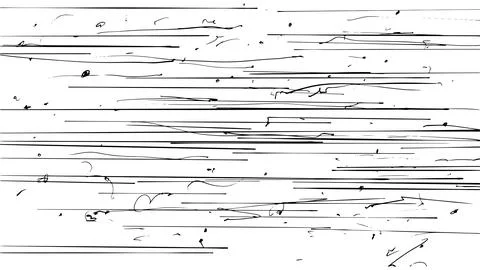 Vector texture of thin black sketchy lines stretched horizontally across white Stock Illustration