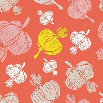 Vector textured painted flower seamless pattern background with hand drawn eleme Stock Illustration