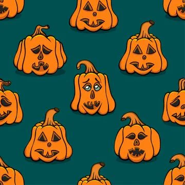 Vector Textured pumpkins Illustrazione stock