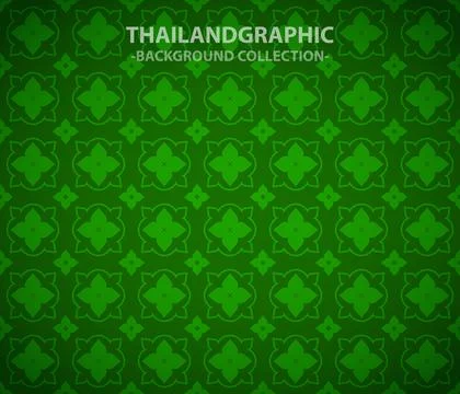 Vector thai ethnic decorative elements vector background illustration Stock Illustration