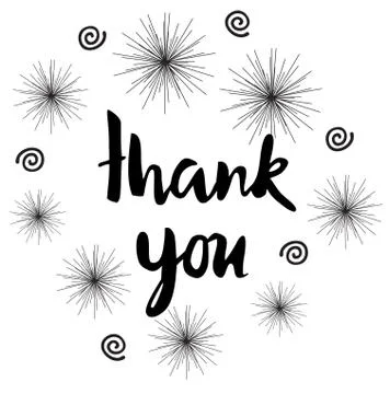Vector thank you card Stock Illustration