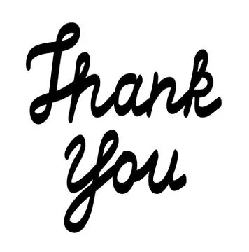 Vector thank you card Illustrazione stock